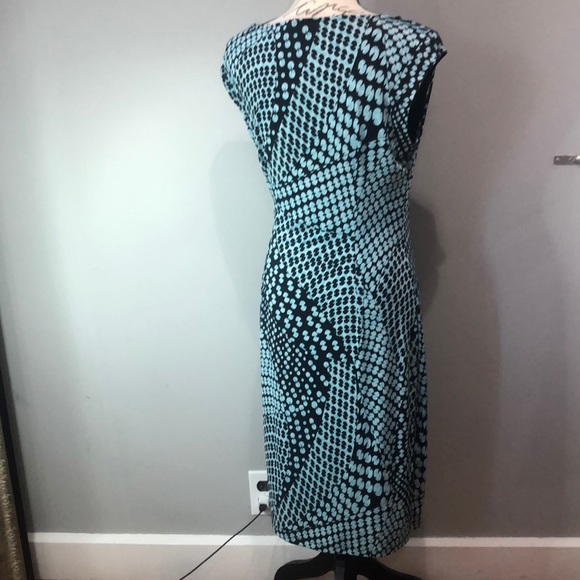 Verse stitch fix teal and black pattern dress. - Picture 4 of 5